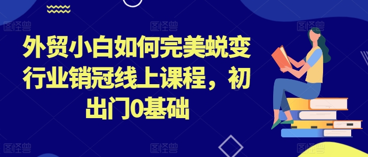 外贸生意新手入门：外贸小白如何完美蜕变行业销冠线上课程，初出门0基础-电商创业赚钱入门教程分享-17电商创业